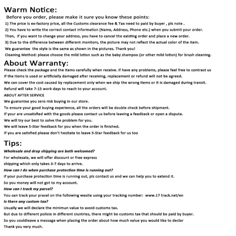 Warm notice