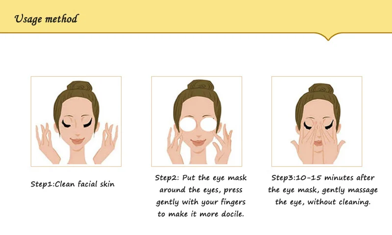 gold osmanthus eye mask