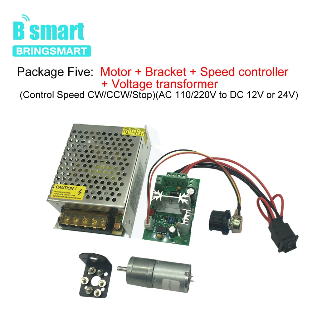 Электродвигатель редуктор Bringsmart с постоянным током 3 в 6 12 В 24 В|dc gear motor 6v|gear 6vdc |