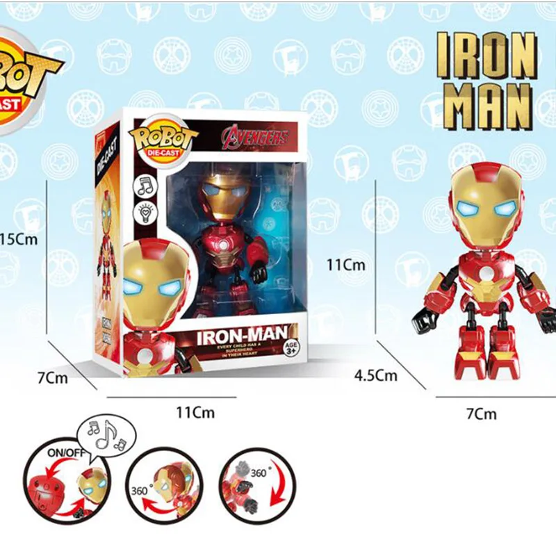 

Alloy robot The Avengers 4: Endgame Figure Super Heroes Superman Batman Captain America Thor Iron Man PVC Action Figure