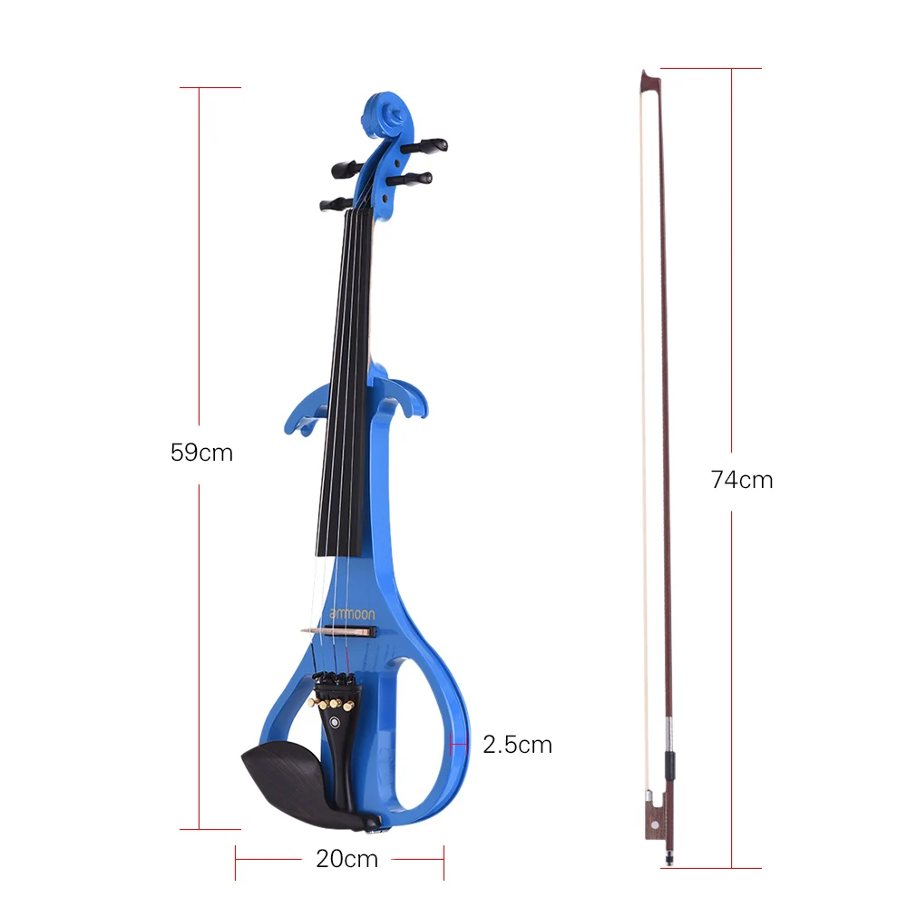 Ammoon Full Size Silent Violin - Geige
