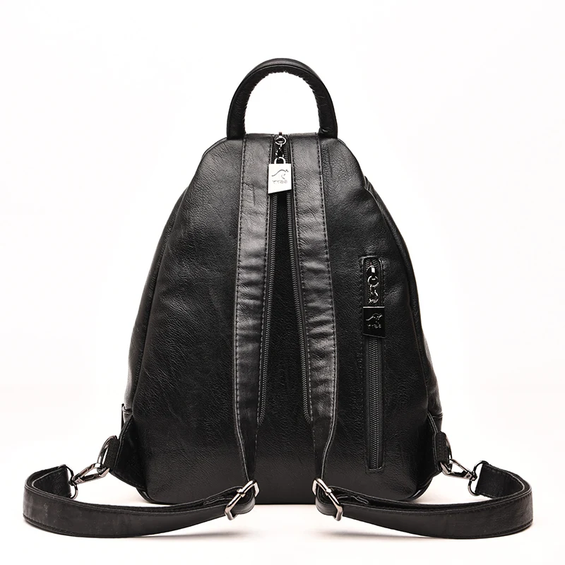 Женский кожаный рюкзак, винтажный женский рюкзак, женская сумка, школьный ранец