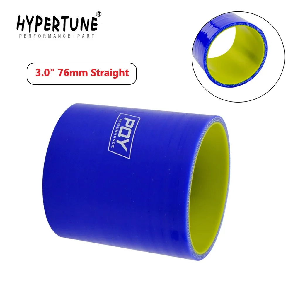 

Hypertune - 3.0" 76mm Straight Silicone Intercooler Turbo Intake Pipe Coupler Hose Blue&yellow HT-SH0030-QY