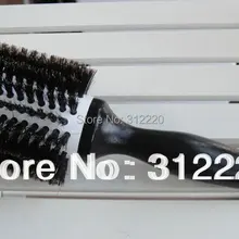 16 ряд керамическая щетка для волос профессиональная щетка для волос/ натуральный кабана щетина щетки для волос, размер: 25* dia 6,8 см