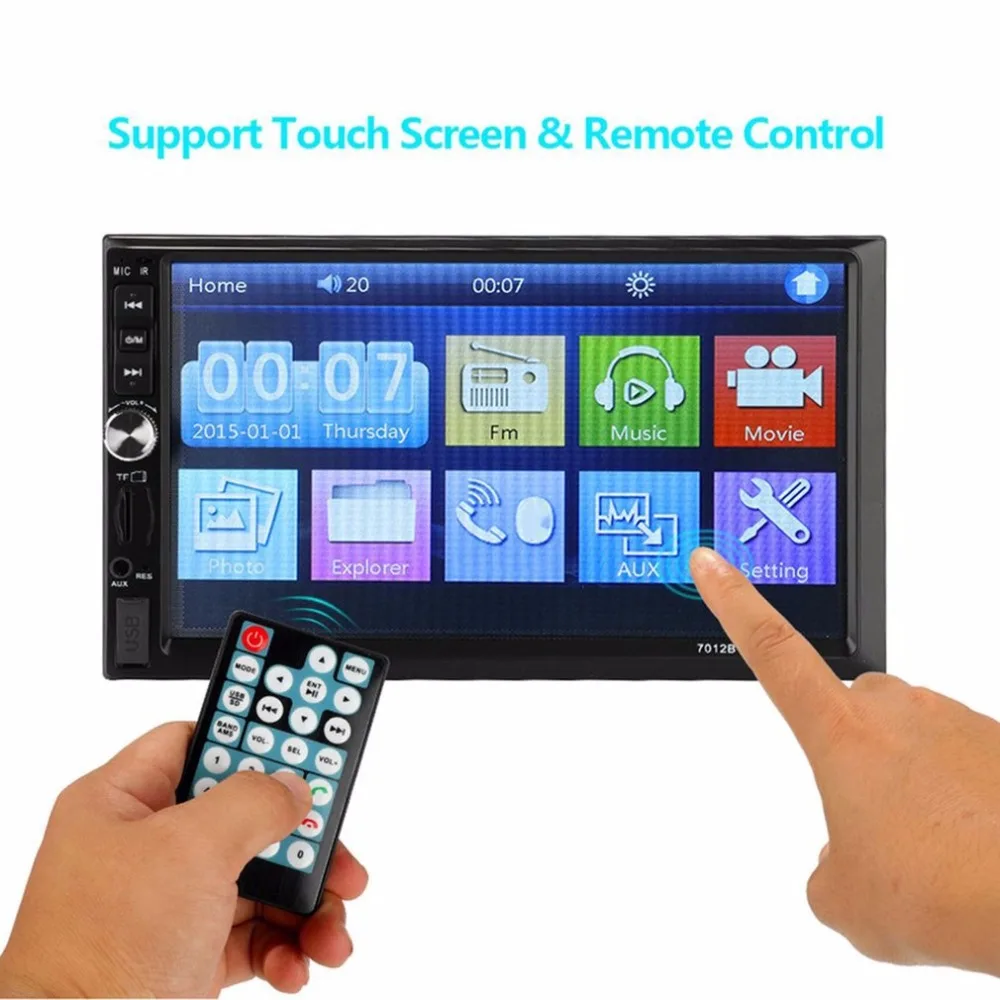 

Professional 7 inch HD Screen 2DIN Automobile MP5 Player Touch Screen Stereo Radio Rear Camera Parking Helper for Car Drop Ship