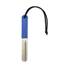 Простой в использовании синий рыболовный крючок точитель рыболовный крючок точилка 2 сторонний паз Алмазная Рыболовная Снасть коробка рыболовные аксессуары