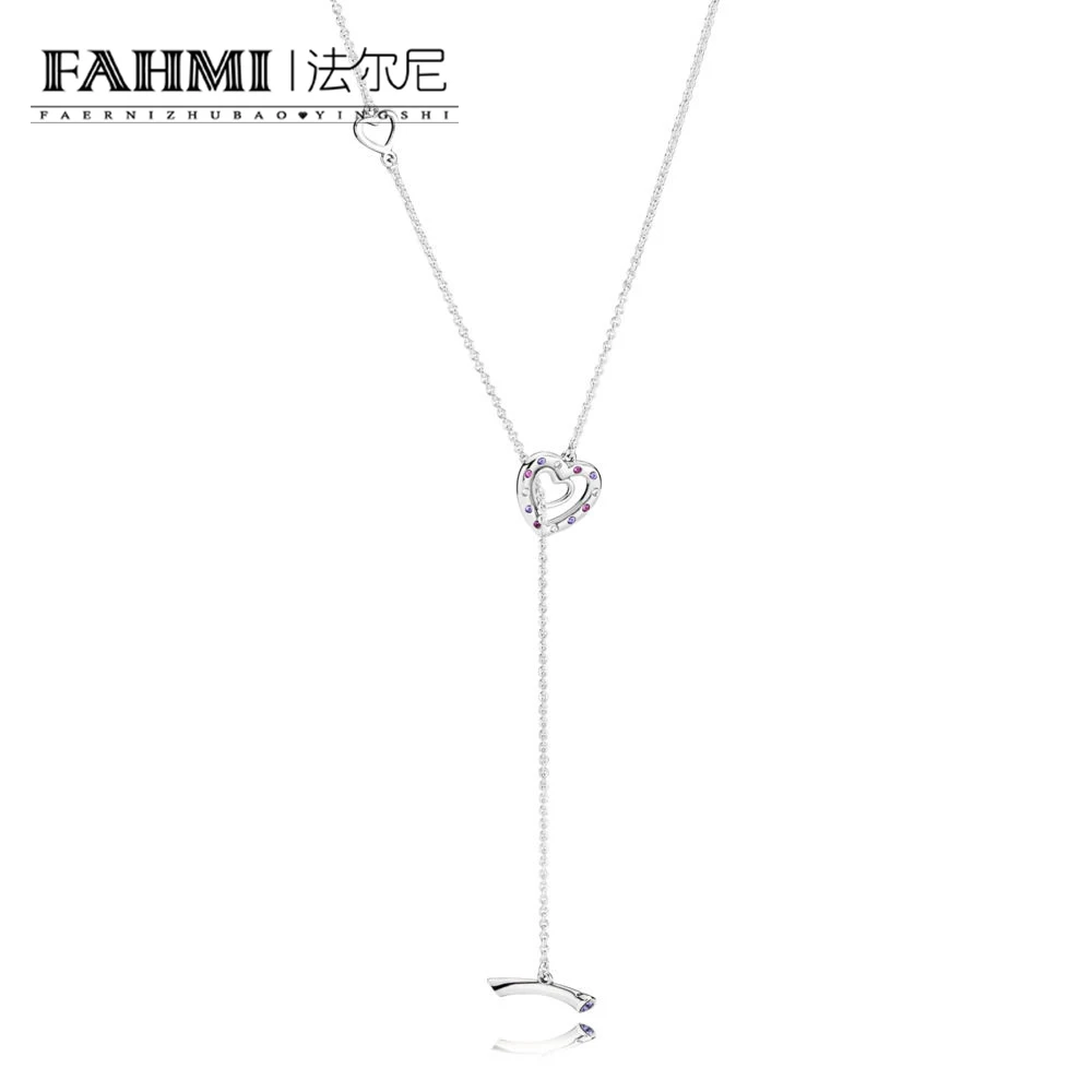 FAMHI 100% 925 пробы серебро 1:1 Аутентичные классический 397756 NRPMX изысканный Для женщин свадебные Цепочки и ожерелья ювелирные изделия