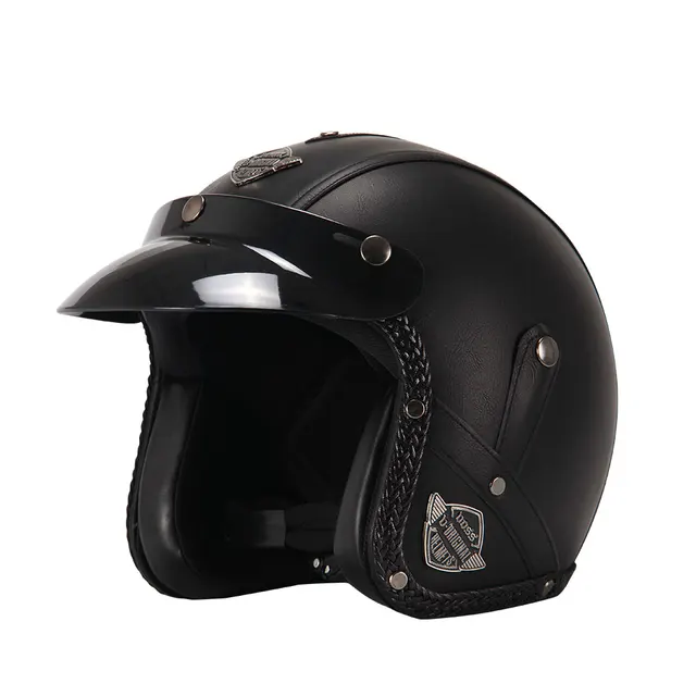 Aliexpress.com : Buy New Retro Vintage German Style Motorcycle Helmet 3/4 Open Face Helmet Four