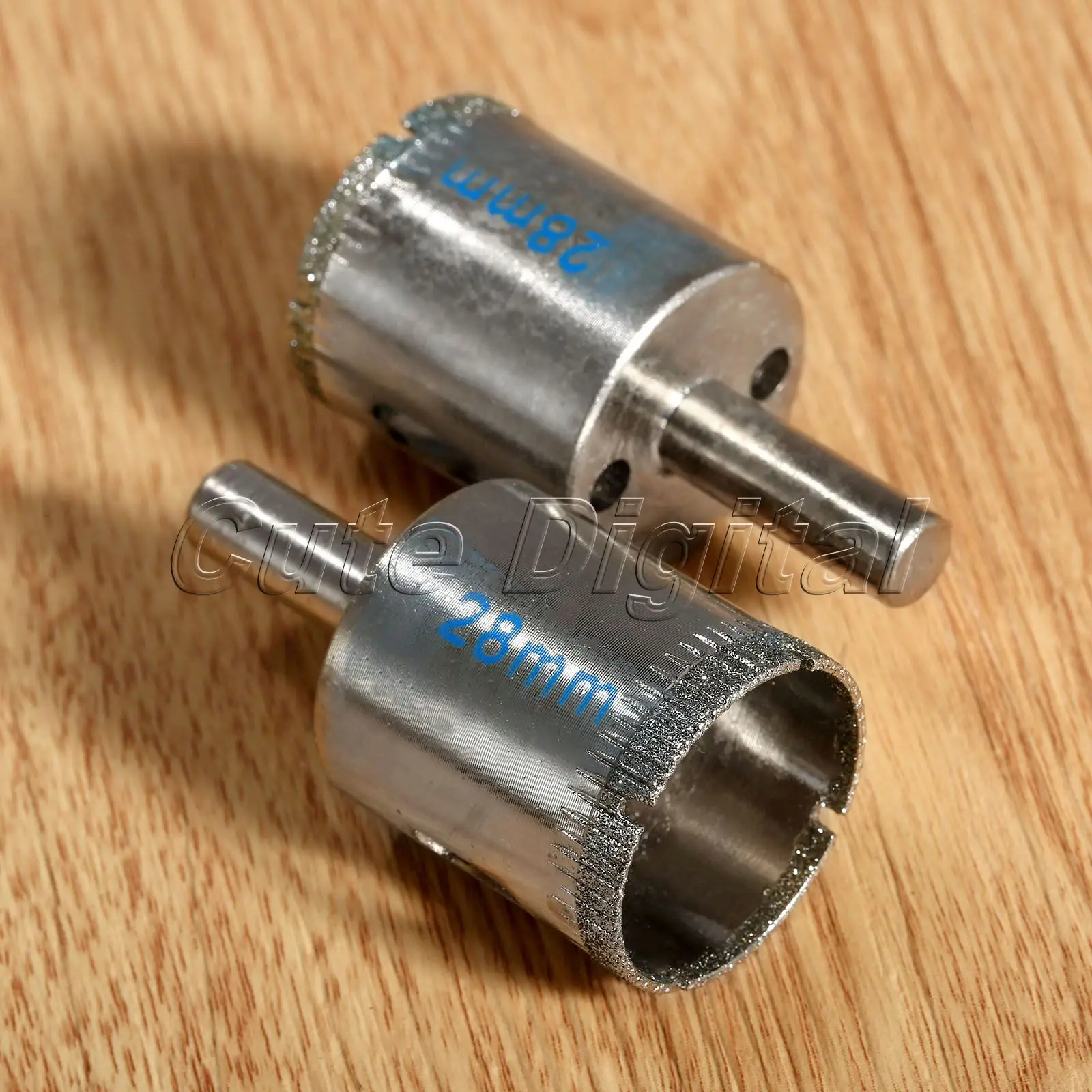 2pcs 28mm Diamond Coated Core Drill Bits Glass Tile Granite Marble
