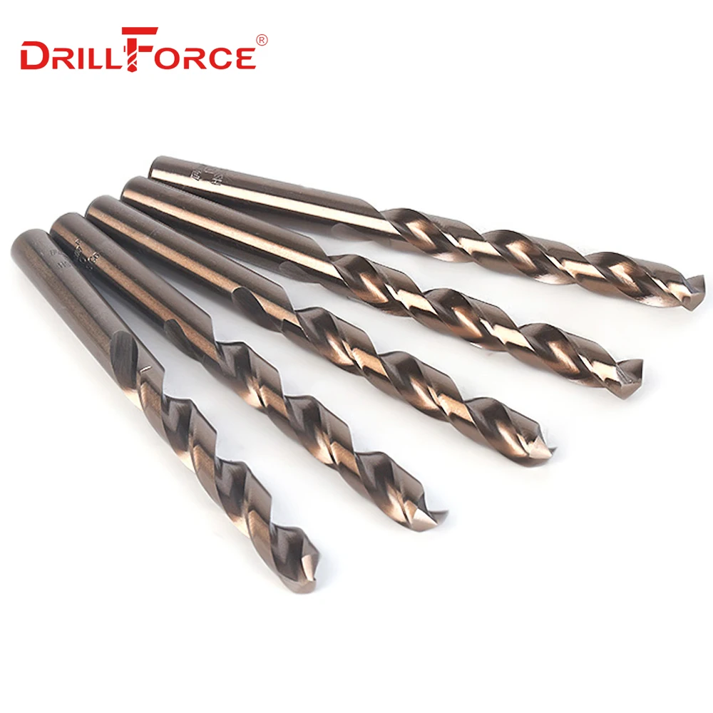 Drillforce Tools M42 набор сверл с кобальтом, HSS-CO набор сверл 0,5-10 мм, для бурения на закаленной стали, чугуне и нержавеющей стали