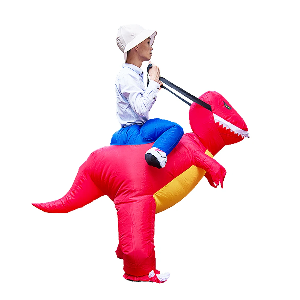Hot Selling Inflatable Dinosaur Costumes T-Rex Family Game Animal Dino Rider Adult Kids Size Fancy Dress Purim Halloween Cosplay Hot Selling Inflatable Dinosaur Costumes T-Rex Family Game Animal Dino Rider Adult Kids Size Fancy Dress Purim Halloween Cosplay