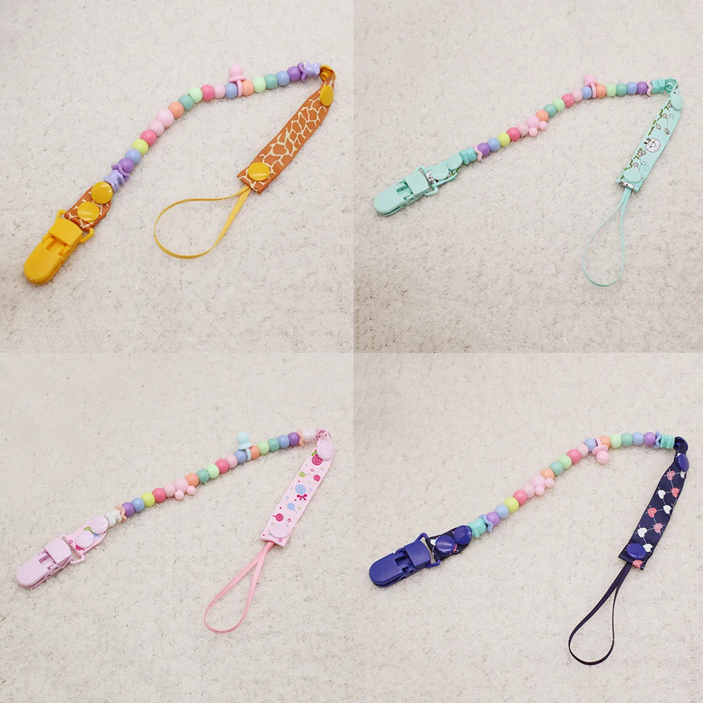 Personalized Name Wooden Pacifier Clips Non-toxic Soother Clips Baby Pacifier Holder Teething Toy Attache Sucette Dummy Clip