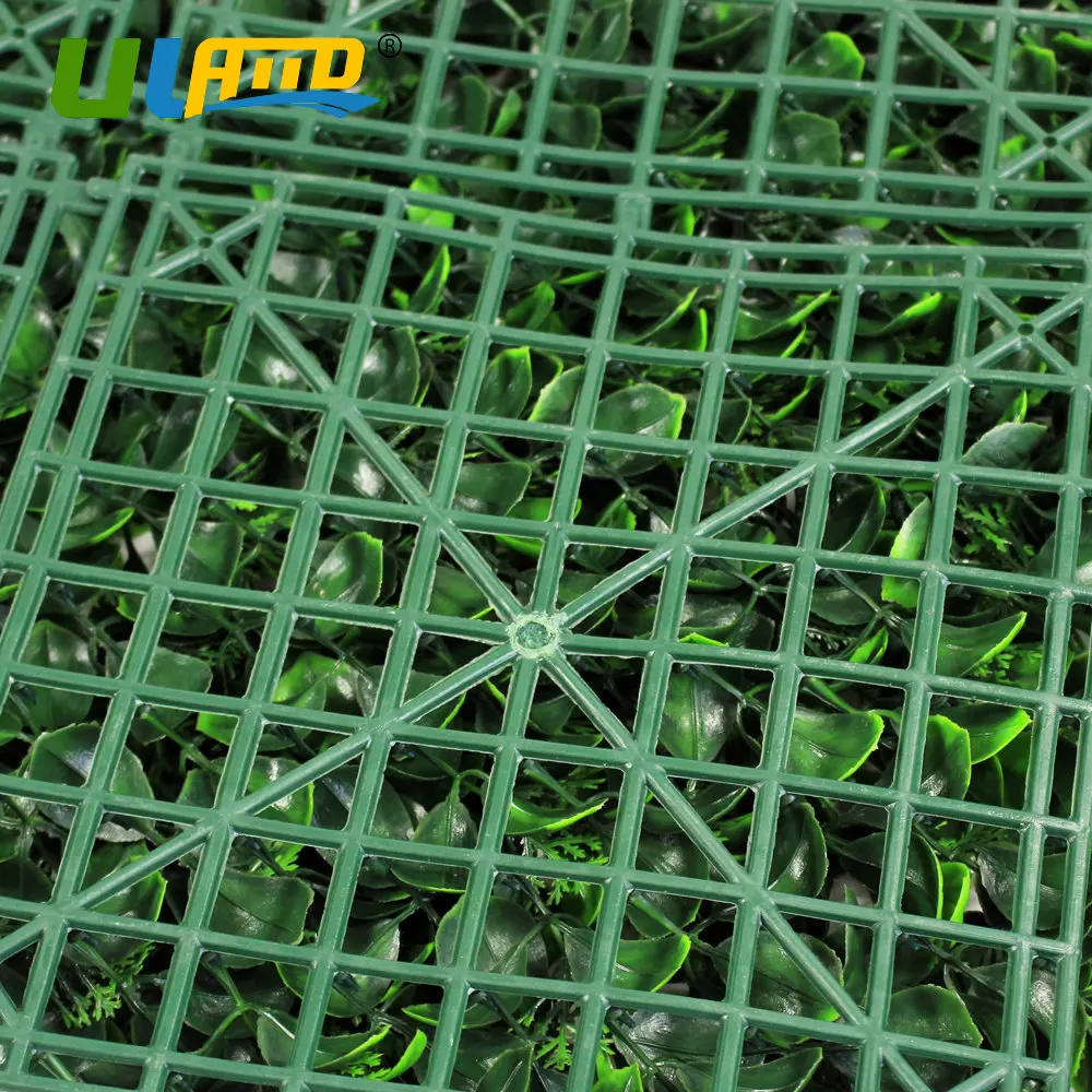 Synthetic Green Plants Leaves Panel Fence Mat Garden Decor Privacy Screen UV Proof (12)