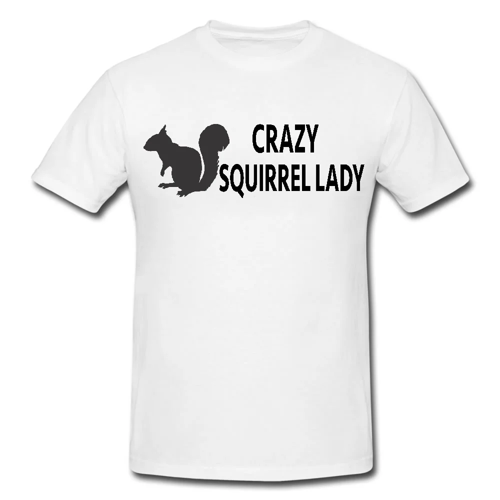 Мужская или женская футболка CRAZY SQUIRREL забавный подарок крутая Повседневная модная унисекс|Футболки| |