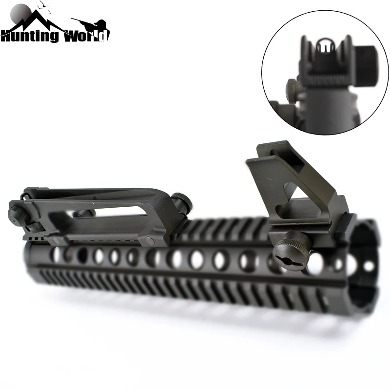 

Tactical Combo Detachable Carry Handle Mount with Low Profile Flat Top Front Iron Sight Set for Airsoft M4 M16 AR15 Hunting caza