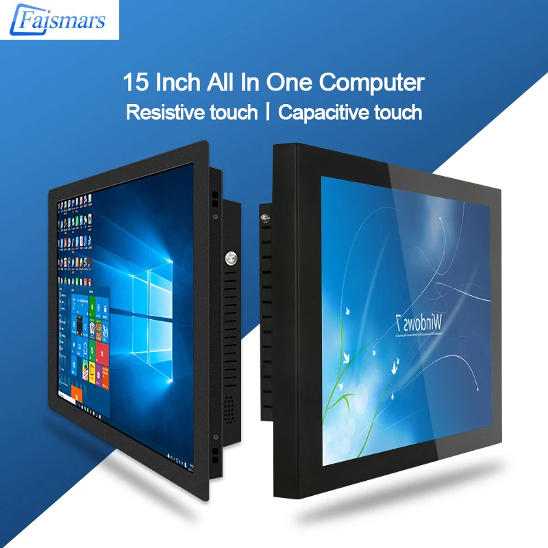 Faismars 15 дюймов Intel Core i3 4025U низкое энергопотребление все в одном ПК сенсорный экран