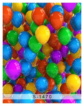 

Colorful Balloon Photos Backgrounds Cloth Photography 1.5X2M Digital Art Fabric Backdrops For Photos Baby/Child/Kids