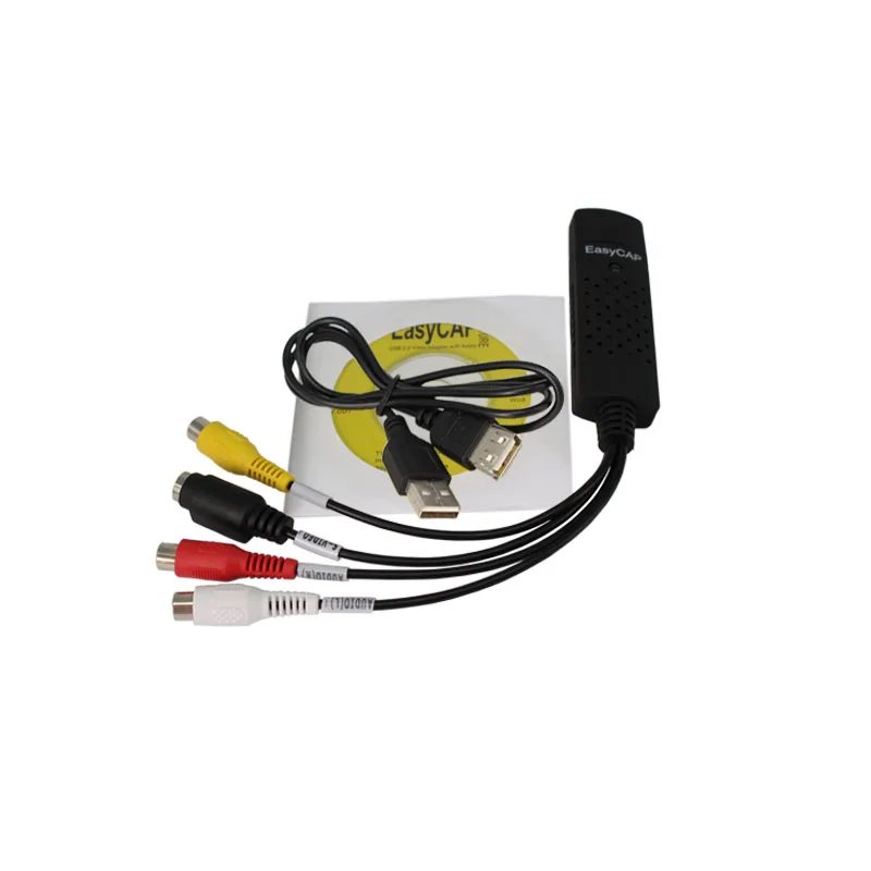 Wiistar USB 2,0 конвертер Easycap разъем видео захвата карты ТВ тюнер VCR DVD AV аудио для ПК/ноутбука Easycap видеозахвата