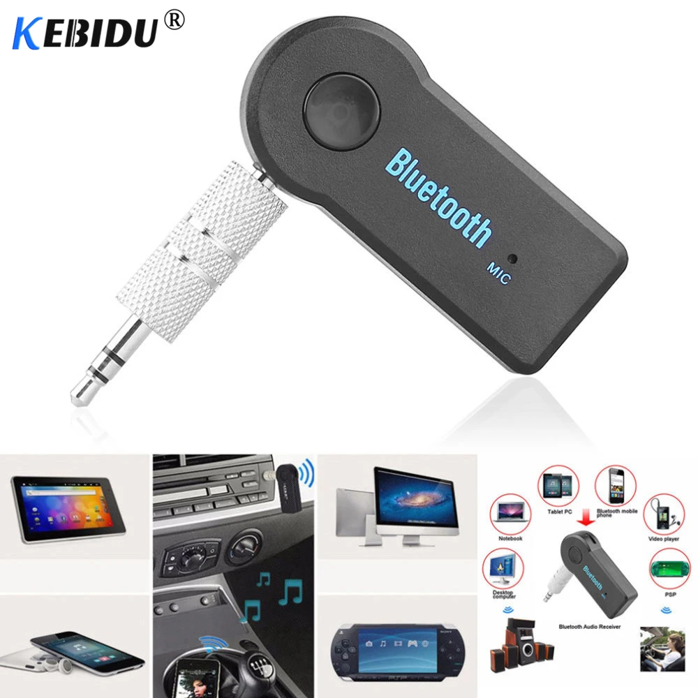 Беспроводной Bluetooth ресивер kebidu 3 5 мм универсальный автомобильный комплект AUX