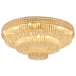 Современные золотистое круглое хрустальные люстры лампы роскошные светодиодный Блеск гостиная свет спальня люстра светильник
