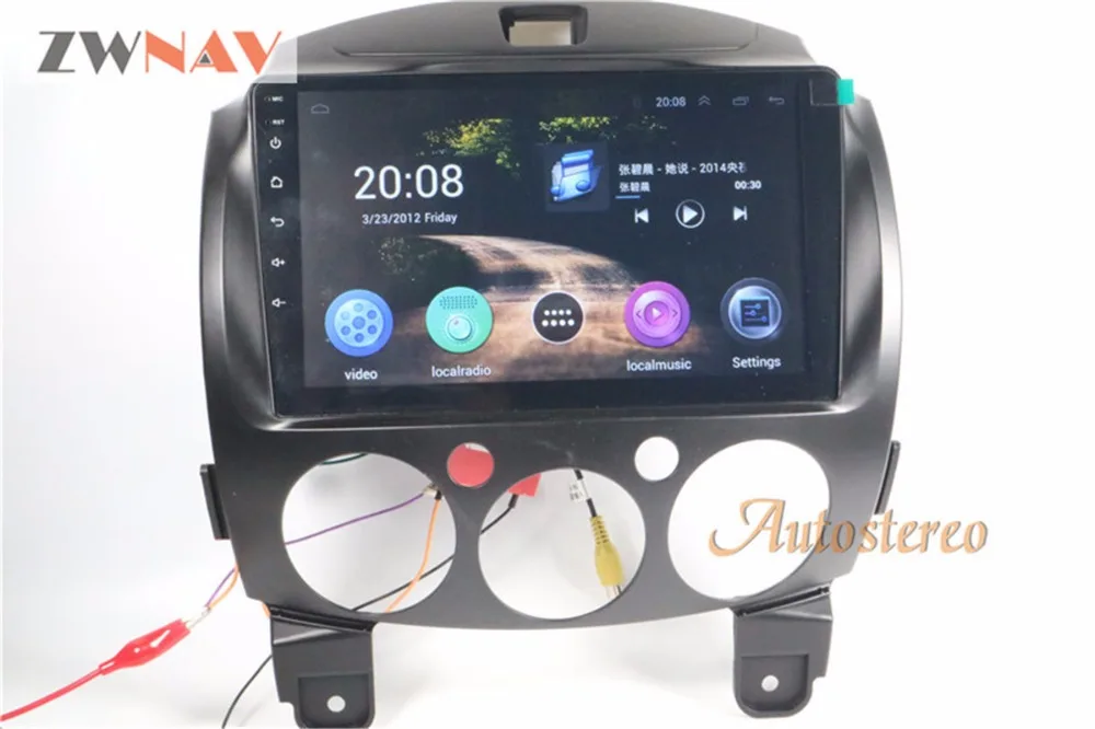 Cheap ZWNAV Android 6.0 RAM 2GB Car GPS Radio Screen No DVD Player For Mazda2 Mazda 2 2007-2014 Headunit Multimedia GPS Navigation 1