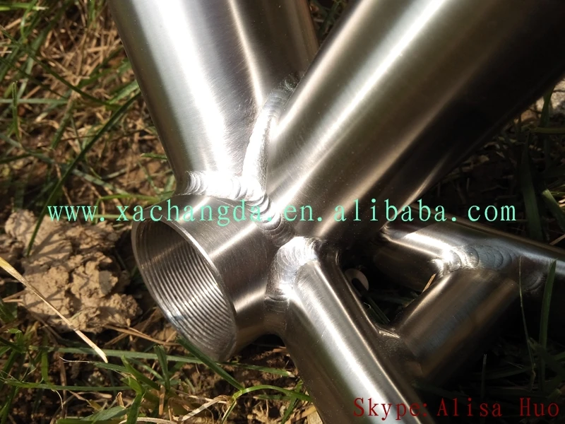 Titanium mtb велосипед рама slidinig плавкий предохранитель и внутренняя линия маршрутизации