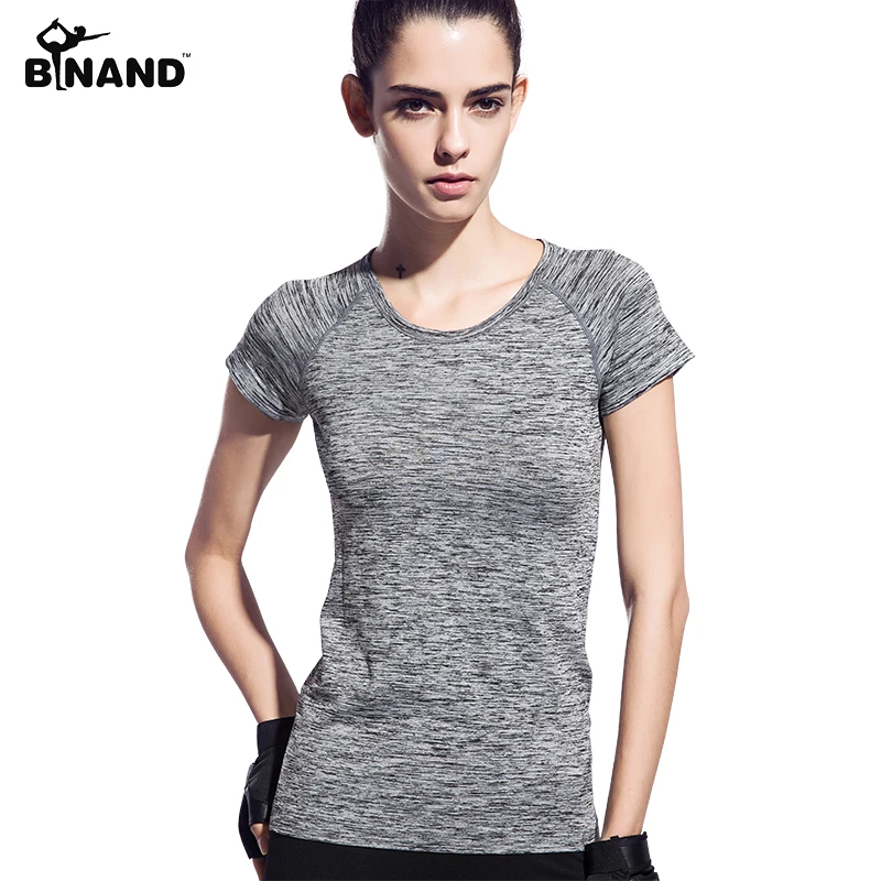 Женская быстросохнущая футболка для занятий йогой спортивная одежда фитнесом