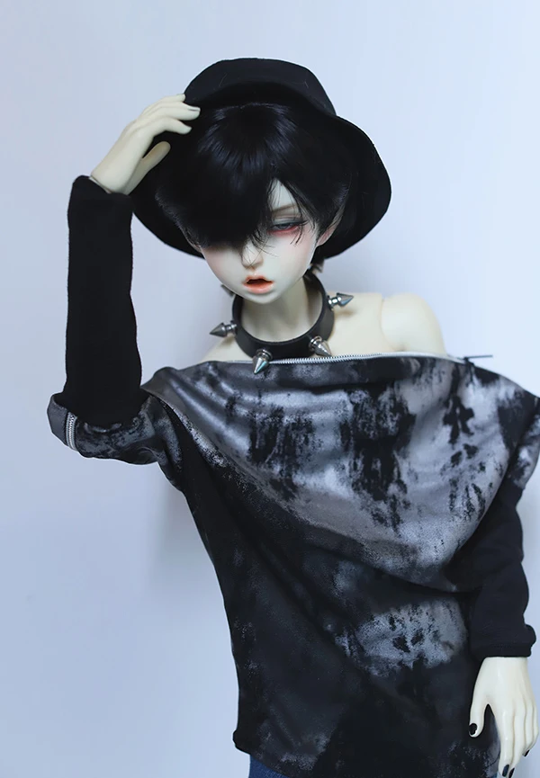  BJD clothes a batwing-sleeved blouse with zippers suitable for 1/3 BJD SD uncle SSDF sizedoll acces