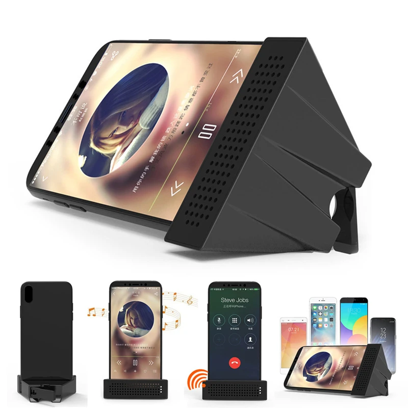 Wolfsay портативный громкоговоритель держатель телефона для iPhone samsung huawei Xiaomi Oneplus музыкальный усилитель звука ABS подставка для телефона кронштейн