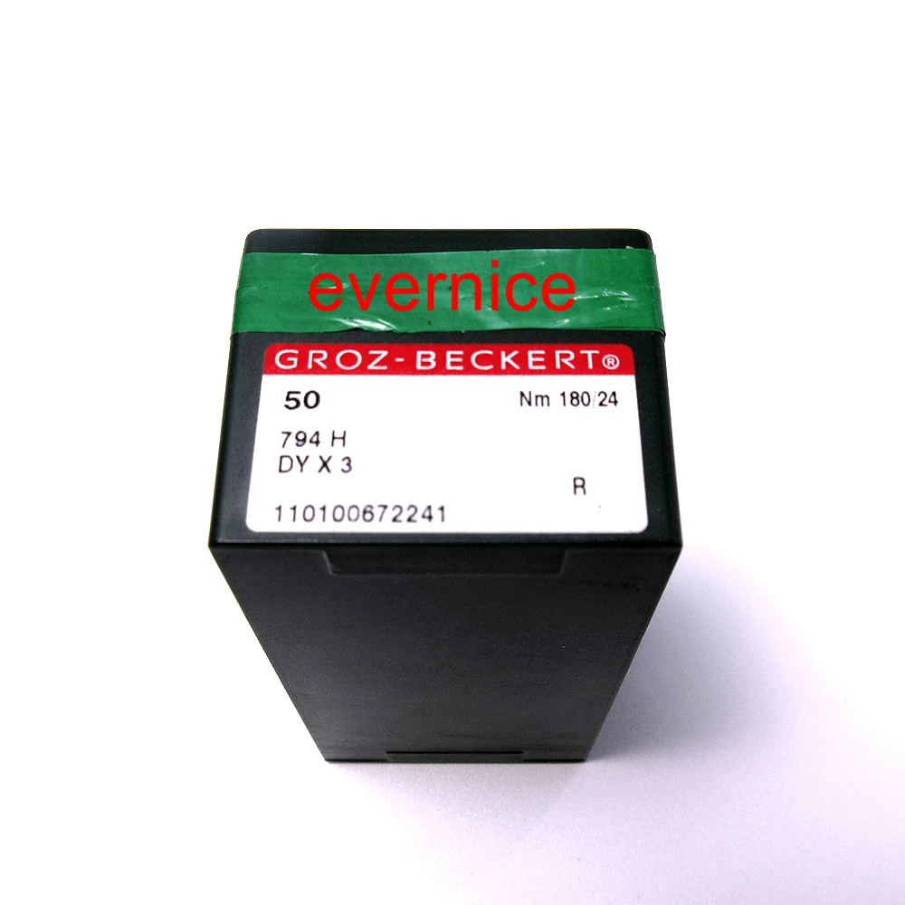 50 Groz Beckert 794H 7X3 Dyx3 иглы для певицы Juki Сверхтяжелая швейная машина|Швейные