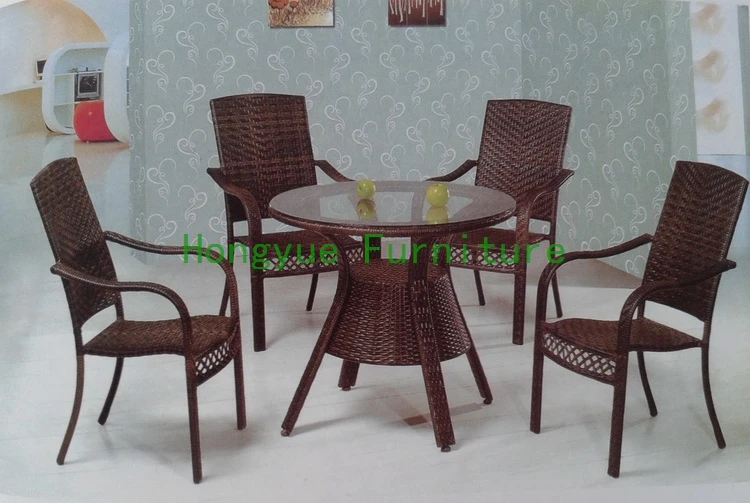brown rattan garden furniture-in Garden Sets from Furniture on