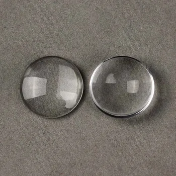 

20pcs/lot Round Flat Back Transparent Glass Cabochon 25mm Clear Cameo Cover Cabs for DIY Christmas Necklace Jewellry F2977