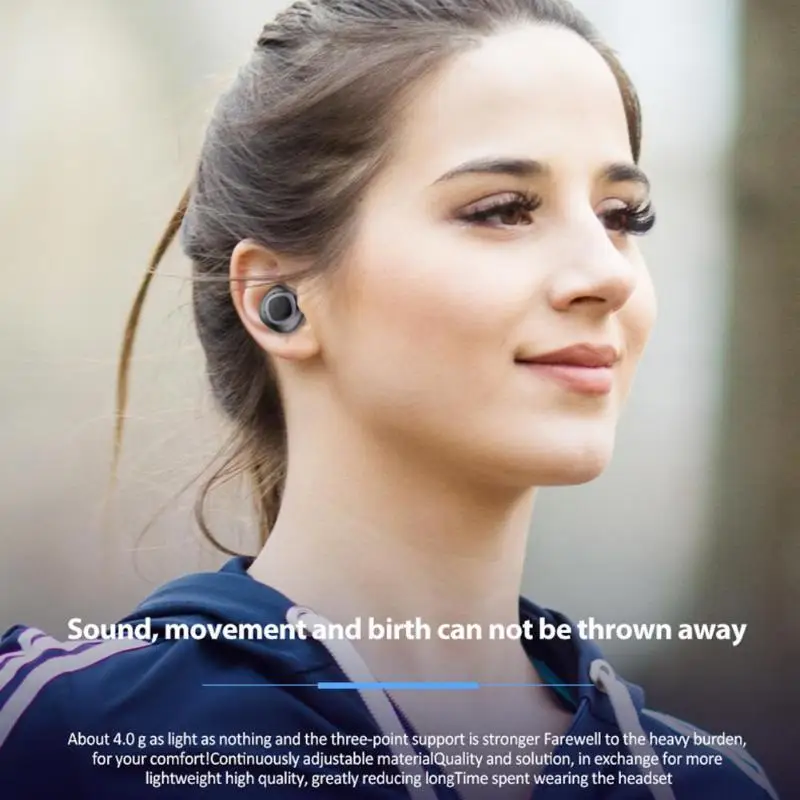 V09 Bluetooth беспроводные наушники мини TWS наушники стерео гарнитура спортивные Беспроводные наушники с зарядной коробкой свободные наушники