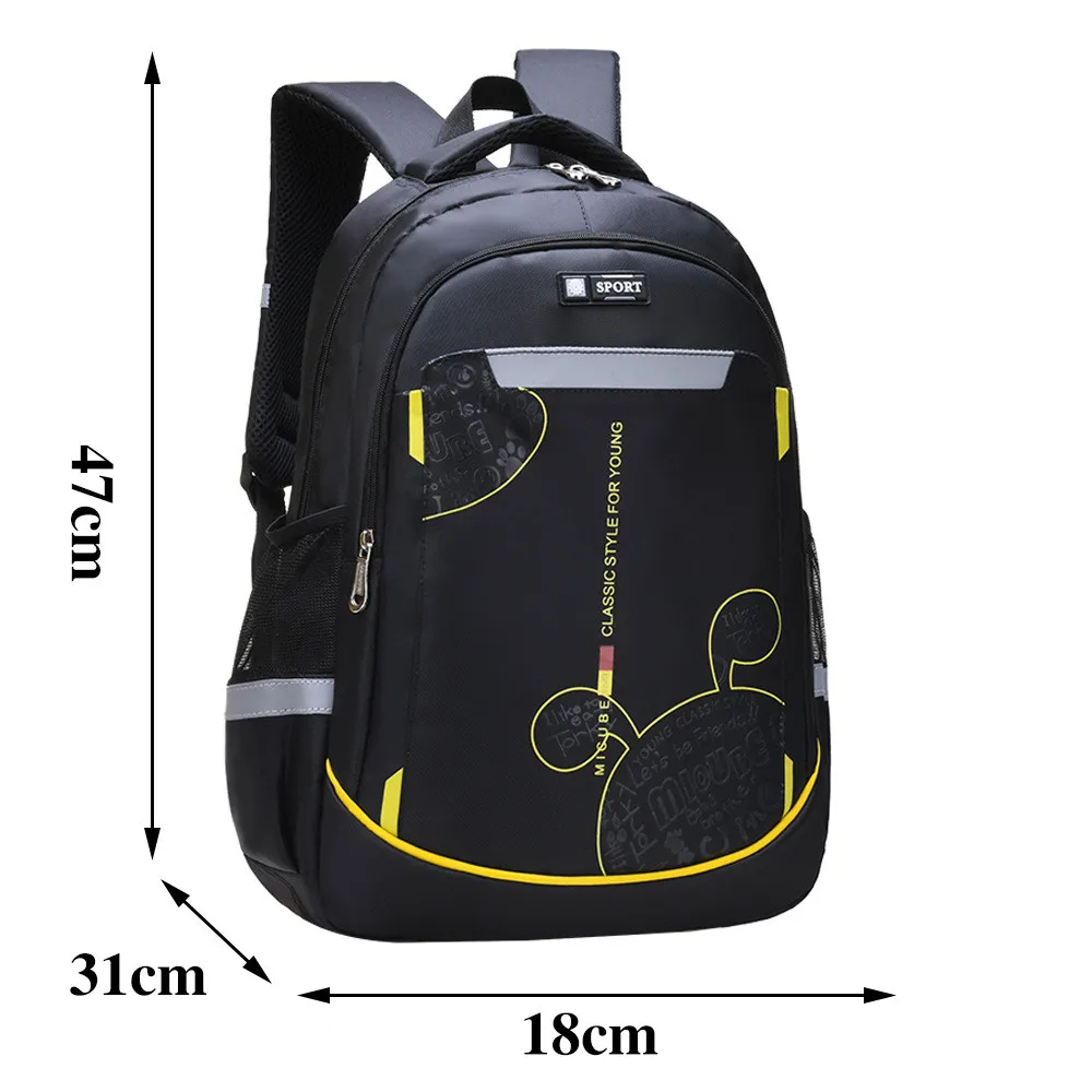Новинка, ортопедические школьные сумки, водонепроницаемые школьные рюкзаки для подростков, мальчиков и девочек, детские рюкзаки, детские школьные сумки, mochila - Цвет: black large