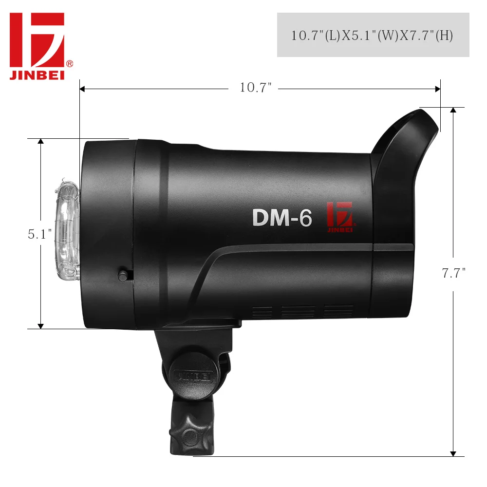 JINBEI DM-6 600Ws профессиональная студийная вспышка комплект с TR-V6 триггером компактный фото стробоскоп GN80 Универсальная головка 110 V-220 V