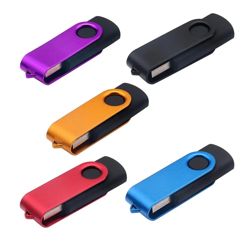 Лидер продаж 1/8/16/32/64 ГБ поворотный USB 2,0 Флешка Memory Stick u-диск для портативных ПК