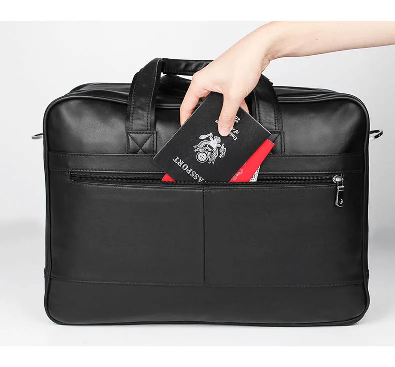 Мужской повседневный портфель из натуральной кожи, мужская дорожная сумка, кожаная сумка-мессенджер, деловая сумка на плечо для компьютера, ноутбука