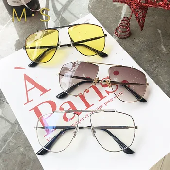 

MS 2019 Pilot Sunglasses Brand Designer Sunglasses Men Sun Glasses Fashion Women Luxury Decoration Classic Frames Eyewear