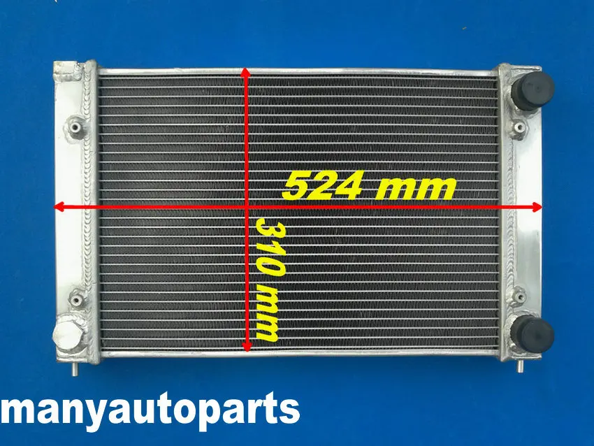 2 ряда алюминиевый радиатор для VW GOLF GTI JETTA MK2/Corrado Scirocco купе 1 8 В 86 95|radiator aluminium|radiator vw