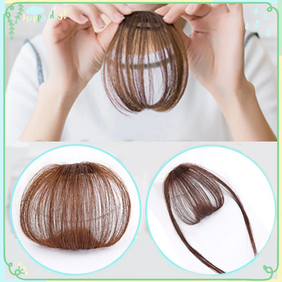 AOSIWIG Short Bangs Synthetic Heat Resistant Fiber Natural Short Fake Hair Bangs Women Hair Pieces AOSIWIG Short Bangs Synthetic Heat Resistant Fiber Natural Short Fake Hair Bangs Women Hair Pieces