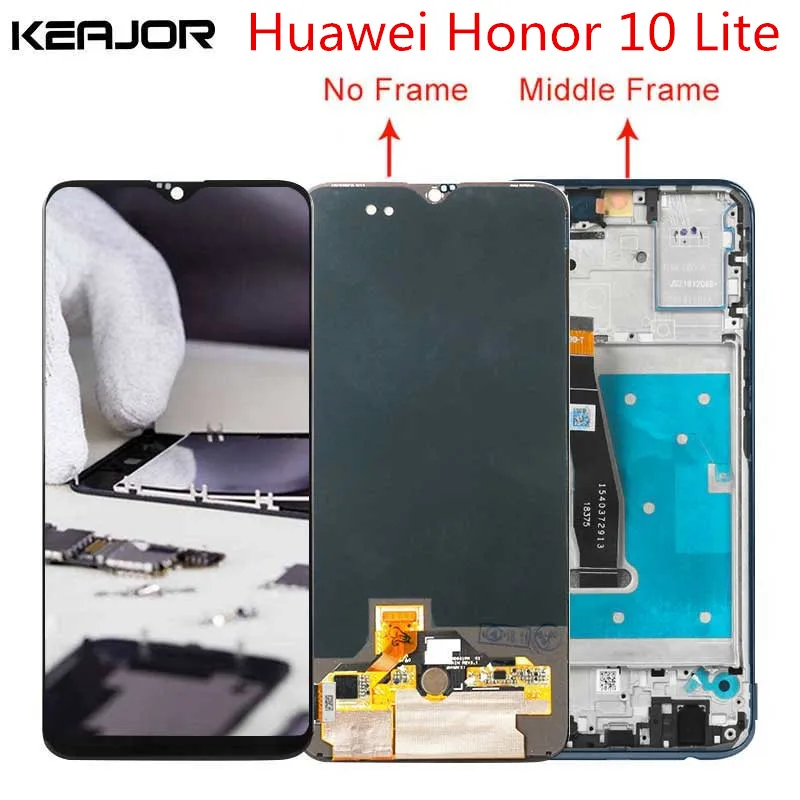 Для huawei Honor 10 Lite ЖК экран протестированный AAA дисплей + сенсорный с рамкой Замена