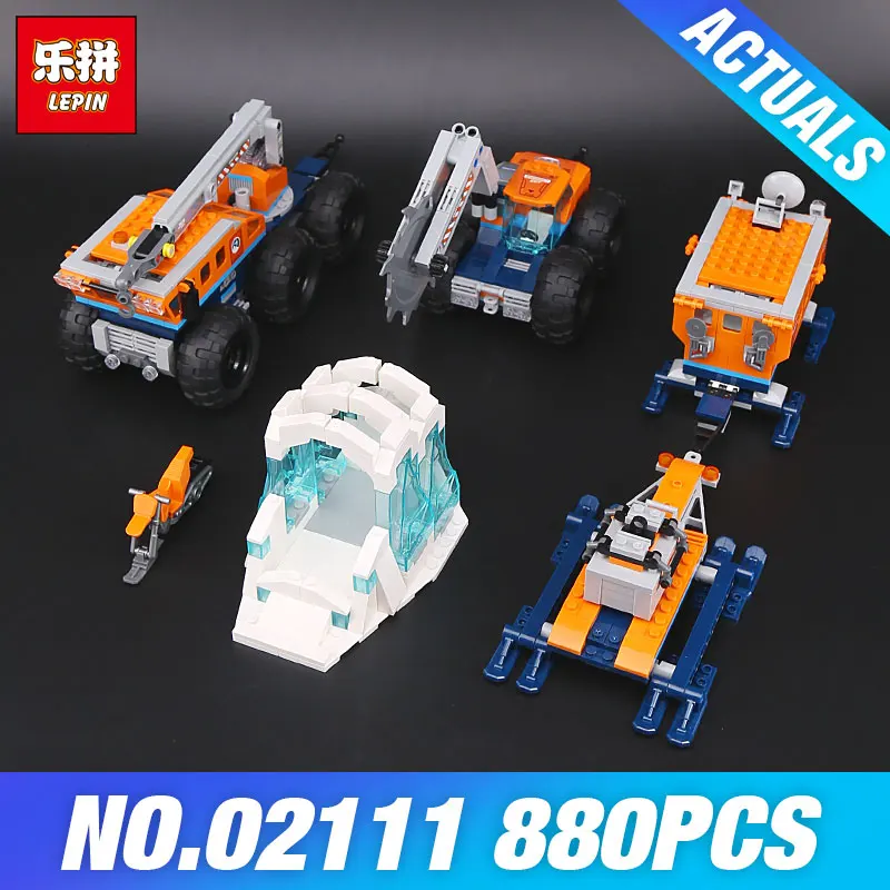 

Lepin 02111 City Series The 60195 Arctic Mobile Exploration Base Set Model Building Blocks Bricks Car Kids Toys Birthday Gifts