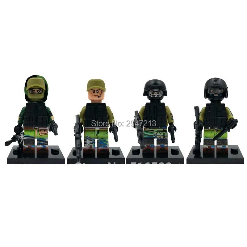 

Army Military Counter Strike bambola With weapon Building Blocks compatibile withlepins giocattoli