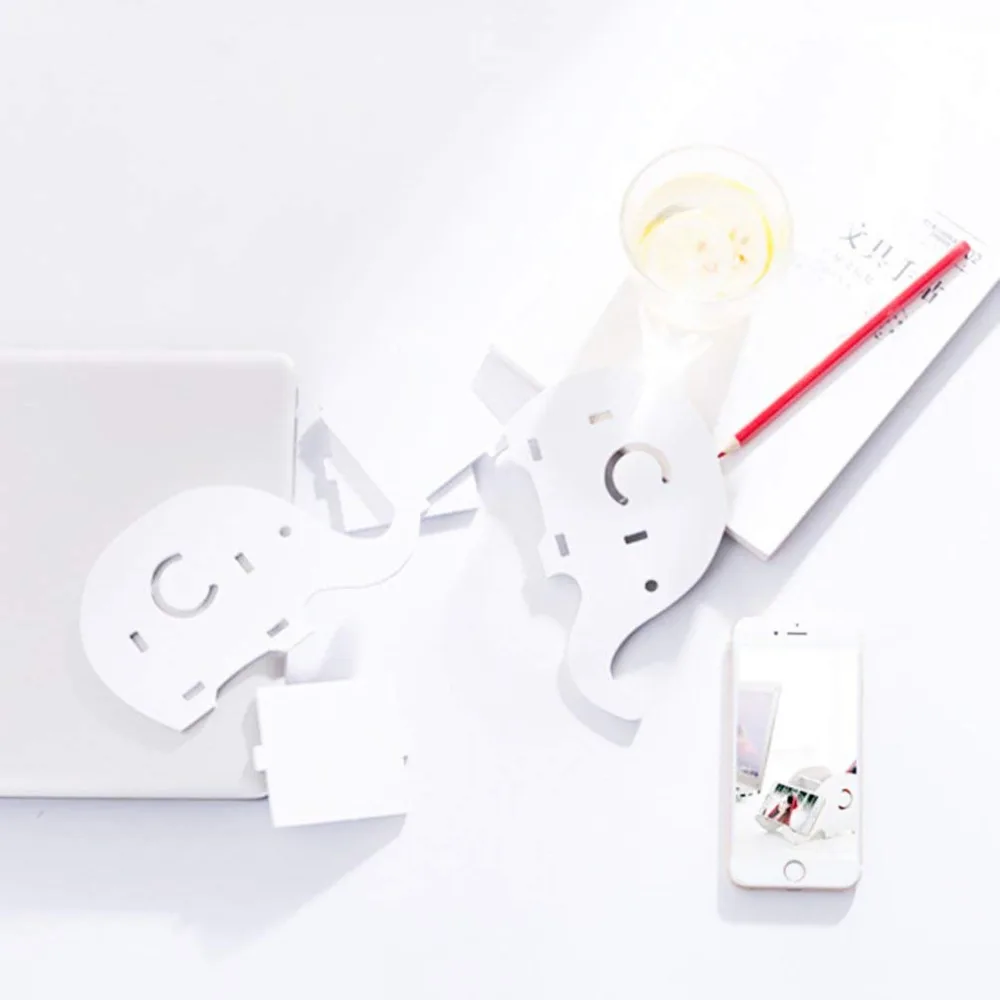 XRHYY белый слон DIY Подарочная подставка для карандашей с держателем телефона