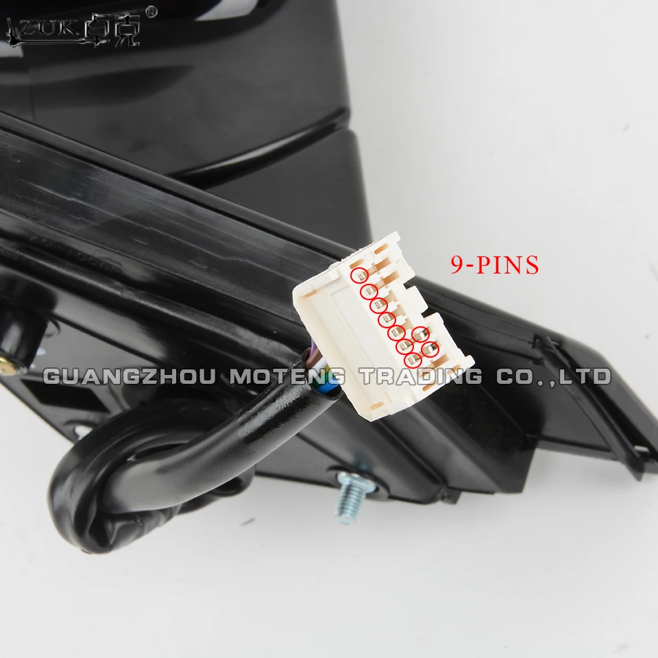  ZUK Car Styling Auto Folding Heating LED Car Outer Rearview Side Mirror Assy For HONDA CRV 2007 200 - 32862337040