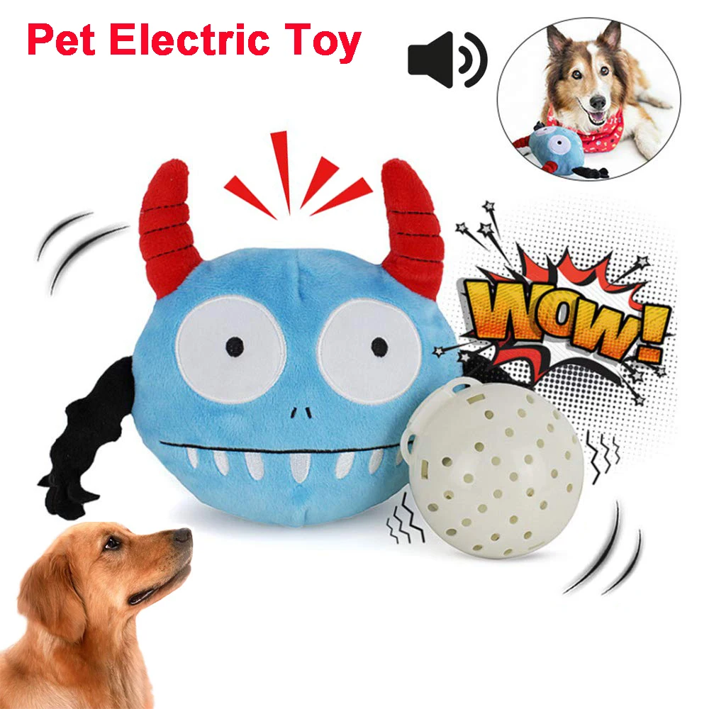 

Electronic Pet Toys Playable Giggle Balls Pet Roller Ball Dog Squeaky Ball Pets Activation Automatic Pets Dog Training Supplies