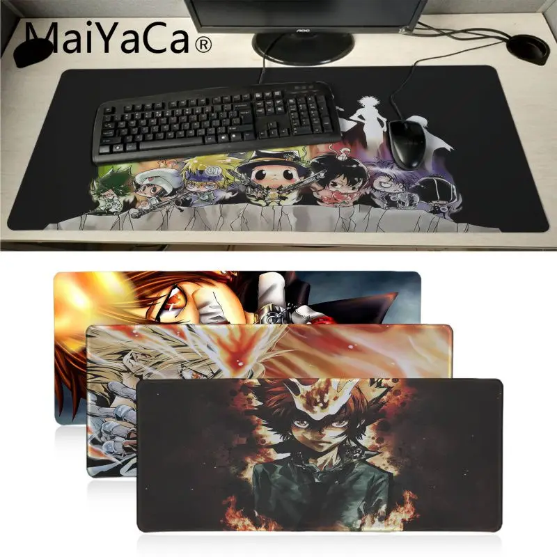 

Maiyaca Anime Katekyo Hitman Reborn mouse pad gamer play mats Locking Edge gaming Mousepad Mat Keyboard Mat Table Pad