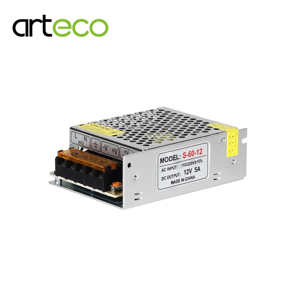 12V 5A 60W Lighting Transformer LED Driver Power