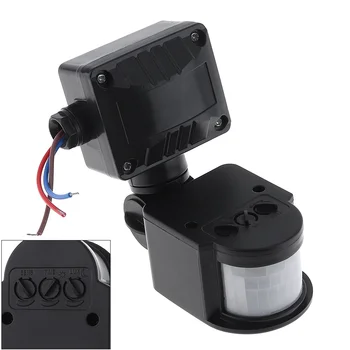 

New Automatic 110-240V LED Infrared PIR Motion Sensor Lawn Lamp Switch for Outdoor Indoor