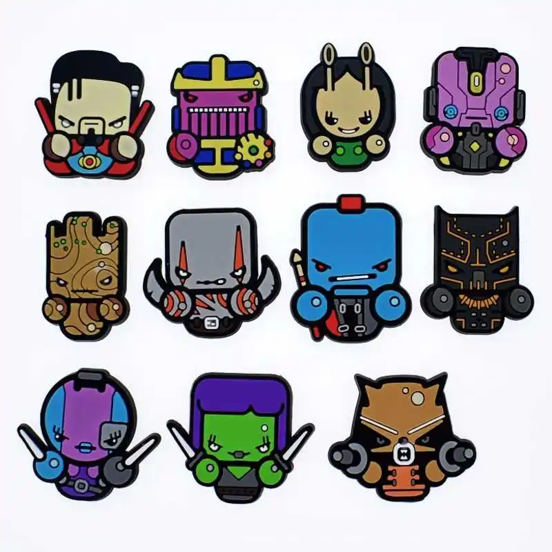 10pcs Cartoon Guardians of the Galaxy Anime flat back